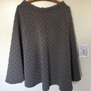 JAO Los Angeles Textured Polka Dot Knit Skirt Sz L